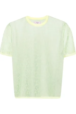 MARTINE ROSE Granny T-shirt i mønstret jacquard