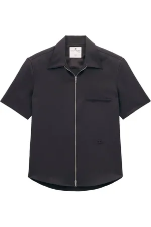 Courrèges Skjorte i twill med logoapplikation