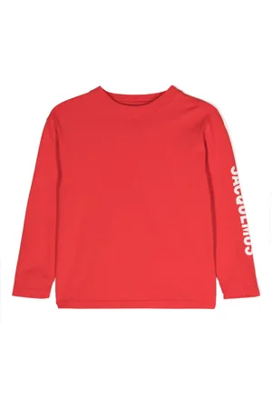 Jacquemus T-shirt med lange ærmer og logotryk
