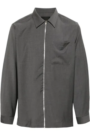 Givenchy Uldskjorte med logoplade