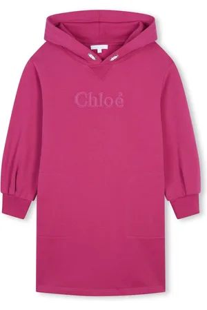 Chloé Kjole med broderet logo og hætte