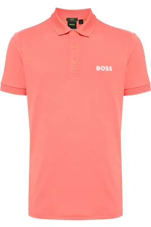 HUGO BOSS Kortærmet polo med applikeret logo