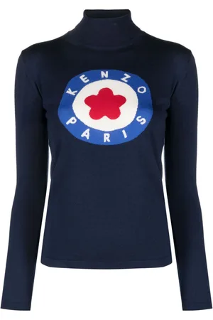 Kenzo Intarsiastrikket trøje med logo