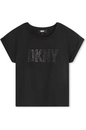 DKNY T-shirt med logoudsmykning