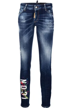 Dsquared2 Skinny-jeans med malingssprøjt