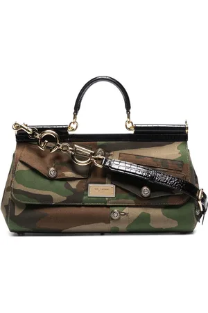 Dolce & Gabbana Sicily tote med kamuflagetryk