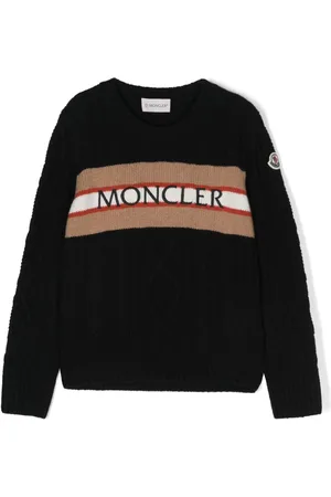 Moncler Sweater med logo-broderi
