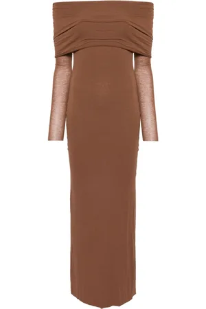 MANURI Kjole med off-shoulder-snit