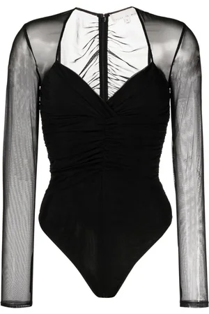 FLEUR DU MAL Langærmet bodysuit med ruche