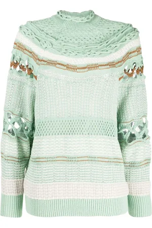 MAME KUROGOUCHI Sweatshirt i løs strik med rund hals