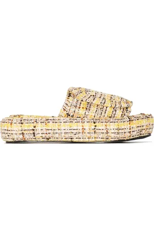 Natasha Zinko Sandaler med tweed-detalje og åben tå