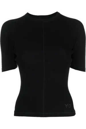 Y-3 Kortærmet T-shirt med logotryk