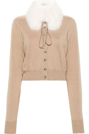 Sportmax Cardigan med aftagelig krave