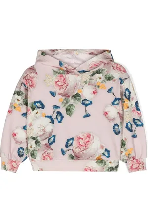 MONNALISA Hættetrøje med blomstertryk