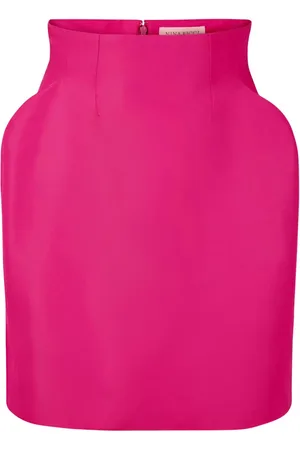 Nina Ricci Lang højtaljet nederdel i taffeta