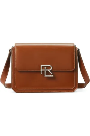 Ralph Lauren Crossbody-taske i læder med logoplade