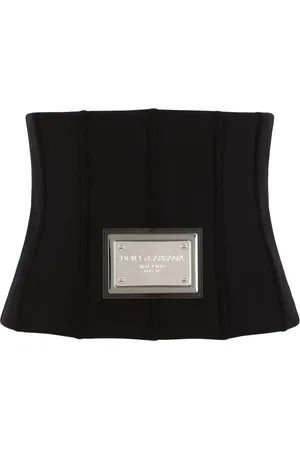Dolce & Gabbana Korset-bælte med logoplade
