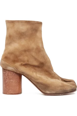 Maison Margiela Tabi 80 mm ankelstøvler i ruskind