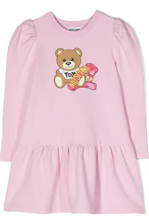 Moschino Kjole i fleece med bamsetryk