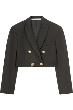 Palm Angels Cropped dobbeltradet blazer