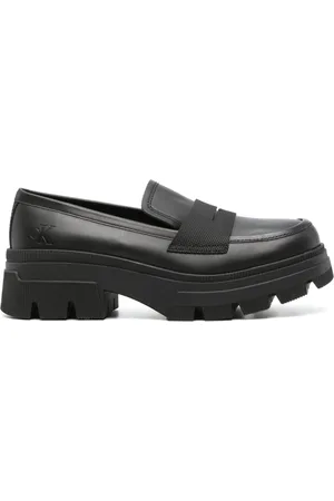 Calvin Klein Kraftige combat-loafers i læder