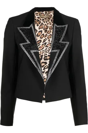 Philipp Plein Cropped top med rhinsten