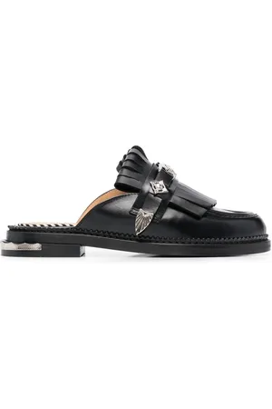 TOGA PULLA Slip-on mules med frynsedetalje