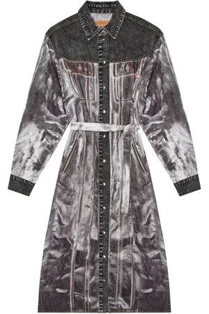 Diesel D-Anish skjortekjole i denim