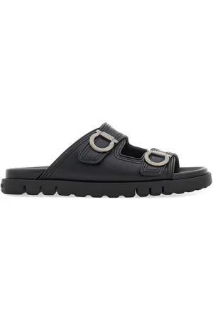 Salvatore Ferragamo Gancini lædersandaler