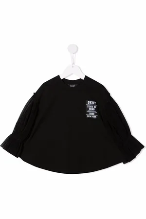 DKNY Trøje med tylærmer