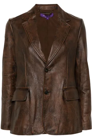 Ralph Lauren Tomasso blazer i læder
