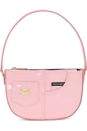 Dolce & Gabbana Skuldertaske med lakeret læder-finish