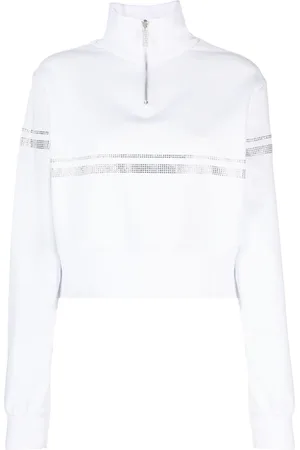 GCDS Sweatshirt med krystaludsmykning og logotryk