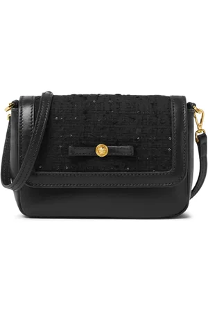 VERSACE Skuldertaske i læder med paneler