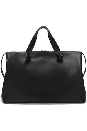 Jil Sander Knot duffle-taske i læder