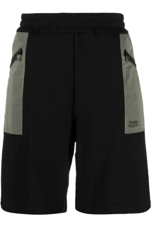 Alexander McQueen Tofarvet shorts med elastiklinning