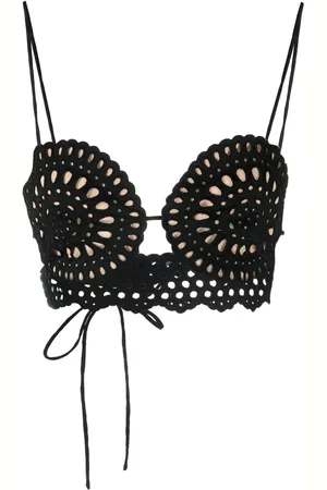 Stella McCartney Croptop i broderie-anglaise