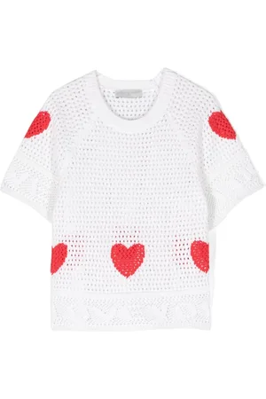 Stella McCartney Strikket og hæklet I Love You T-shirt