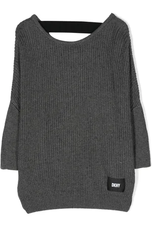 DKNY Striktrøje med logomærke