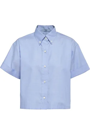 Prada Oxford-skjorte med broderet logo