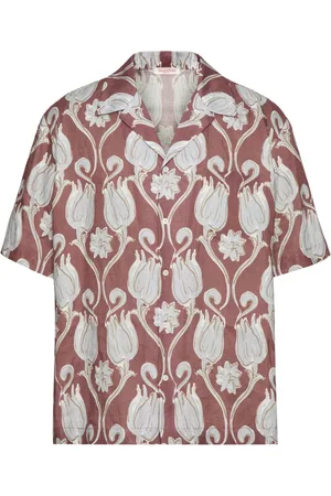 VALENTINO GARAVANI T-shirt i hør med grafisk tryk