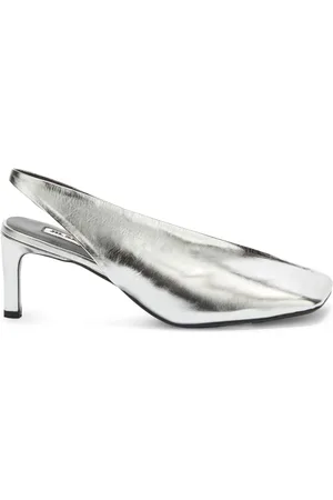Jil Sander 70mm pumps i læder med firkantet tå