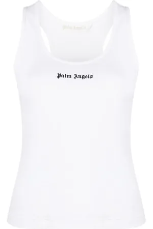 Palm Angels Ribbet tanktop med logotryk