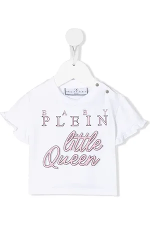 Philipp Plein T-shirt med slogan og logotryk