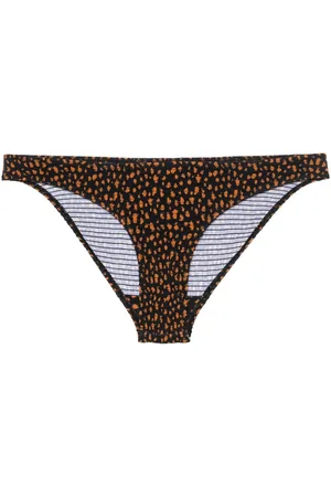 Totême Bikiniunderdel med høj talje og smocksyninger