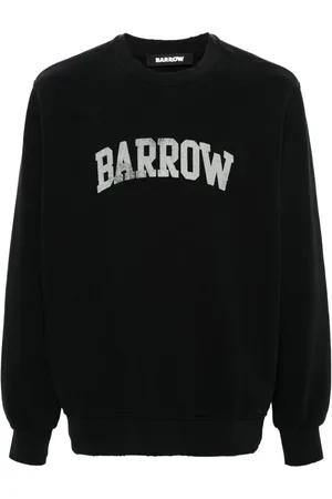 BARROW Sweatshirt med slitageeffekt og logotryk