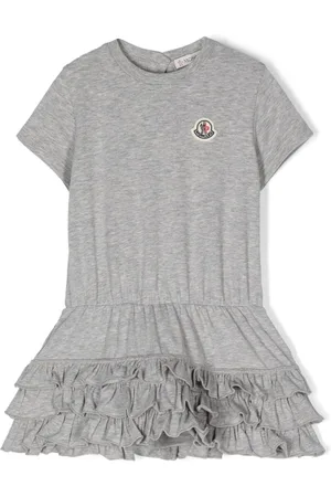 Moncler Kort kjole med logo-applikation
