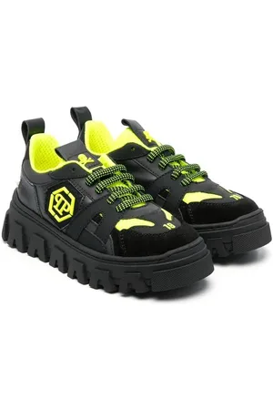 Philipp Plein Sneakers med logomærke og snøre