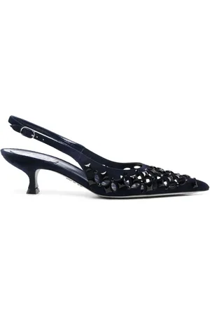 RENE CAOVILLA 45mm pumps med laser-snit