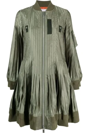 SACAI Oversize frakke med plisseringer